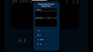 Only Coding Masters Can Solve This! 🔥 Write Your Answer in the Comments! python exercise #shorts