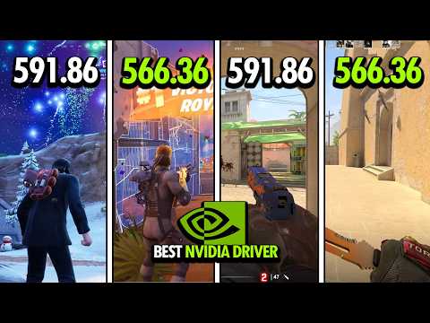 I Tested NVIDIA NEW Driver vs Community Favorite (591.86 vs 566.36)