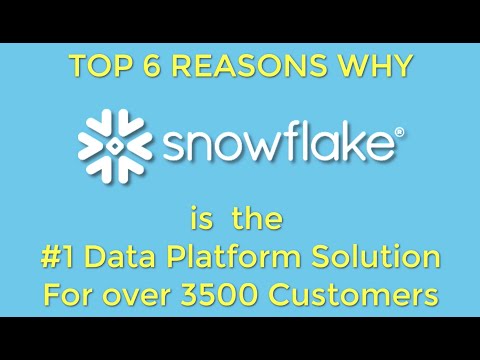 Top 6 reasons why over 3500 customers picked Snowflake as their analytics data platform