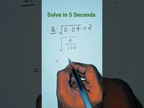 Decimal Square Root Trick Solve in Just 5 Seconds. #maths #jeemain #mathproblem #mathshorts