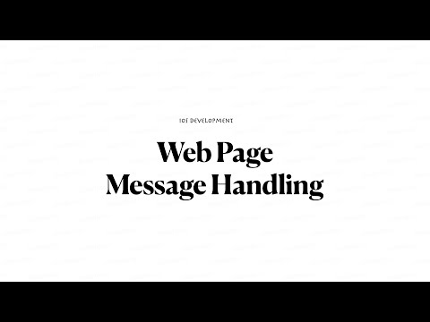 iOS Development, Swift: How to receive message from a web page