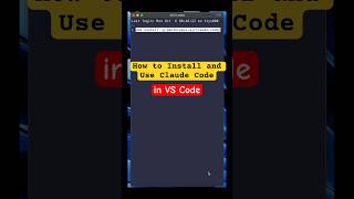 How to Install and Use Claude Code in VS Code (Step-by-Step Tutorial) #shorts #claudecode