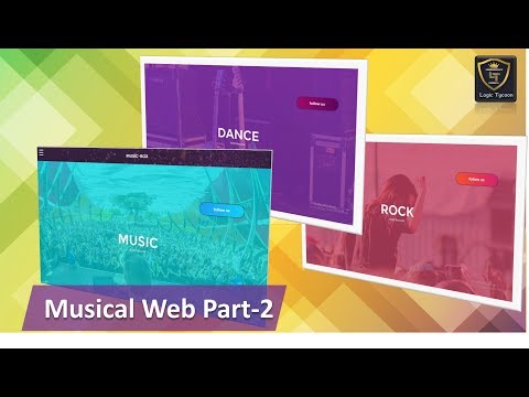 Musical website design in html and css3 (Part-2)