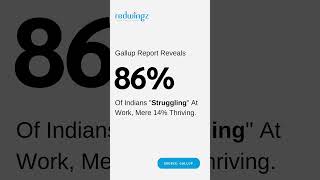 86% of Indians HATE Their Jobs?! The Shocking Workplace Nightmare Revealed!  #redwingz #Struggle #yt