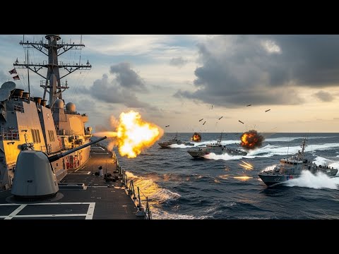 US Navy Destroyer Unleashes Firepower on Venezuelan Patrol Boats