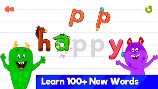 Learn How to Read and Spell Easy Words with Phonic Letter Sound  - Reading Game for Kids