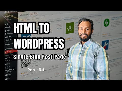 Converting HTML Template to WordPress | HTML to WordPress Part-4