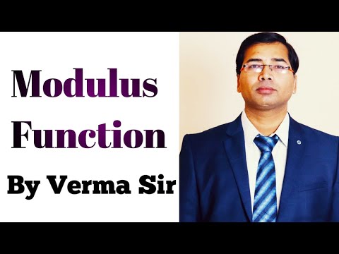 Modulus Function by Verma Sir