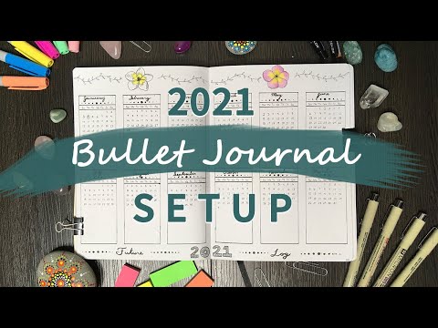 Bullet Journal Setup 2021