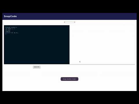 Snapcode - Bringing developers closer; Fostering community and a helping hand.