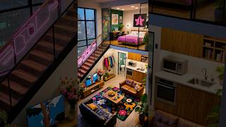 Cozy Night & Calm Rain #CozyVibes #LoftApartment #RainyDayFeels #InteriorAesthetic #Shorts