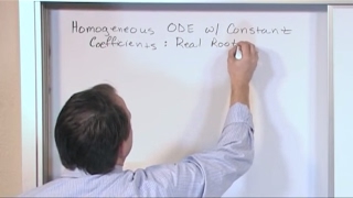 Lesson 7 - Homogeneous Linear ODEs w/ Constant Coefficients & Real Roots, Part 1