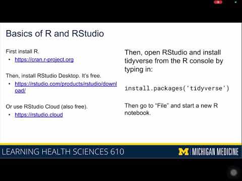 1-4 Introduction to LHS 610 - Basics of R and RStudio