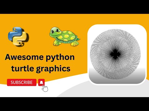 Python turtle graphics tutorial | Circle  Design | Turtle graphics