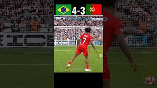 The day Ronaldo destroyed Neymar & Vinicius | Portugal Vs Brazil world cup final | #shorts #football