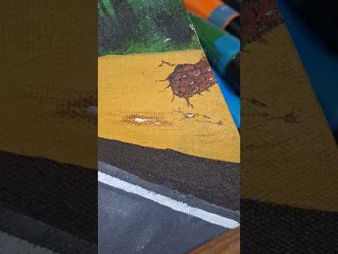 roadside painting 🏞️🏝️#art #painting #scenery