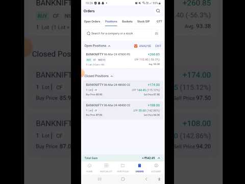 Today Live PROFIT / Mera Aaj Ka Choda Sa Profit #banknifty #tranding #short