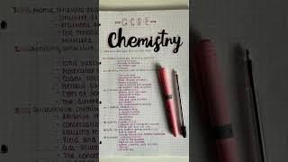 Chemistry note for Gcse/Igcse. #chemistry #gcse #notes #study #igcse #studyenglish