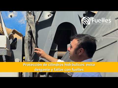 Protección de cilindros hidráulicos: evita desgaste y fallas con fuelles.