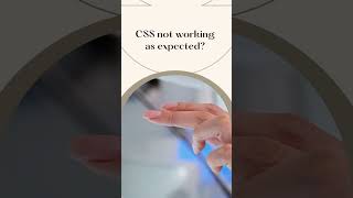 CSS Woes? Fix It Fast! 💻🎨 #CSSFix #WebDevShorts #CodeWorries