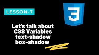 Css variable text-shadow Property || box- shadow Property