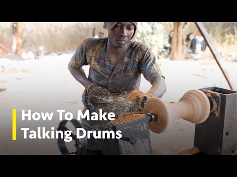 How Drums That Talk Are Made | African Talking Drum