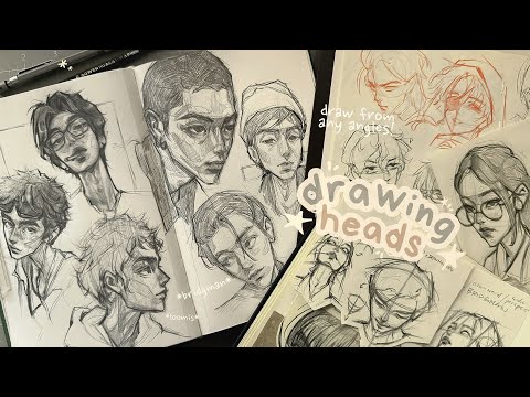 drawing faces/heads from different angles ☆