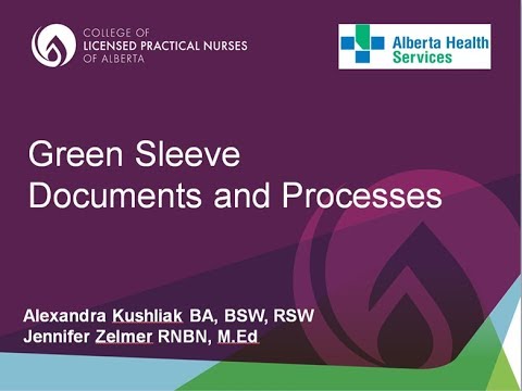 Advanced Care Planning - Green Sleeve Documents and Processes