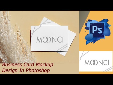 How to Create Business card mockup design In PhotoshopCS6/ Learn business card mockup