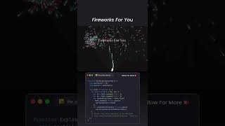 Fireworks Animation with HTML CSS & JavaScript | Fun Web Development Project