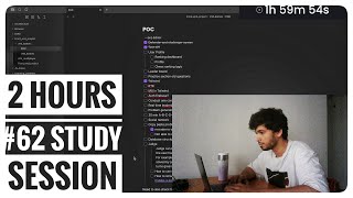 #62 Study with me | 2 hours(Timelapse) | Buidling Projects | VIM battles | Vim | #codingjourney #dsa