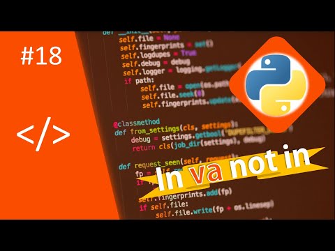 Python in va not in | 2-Bo'lim 9-dars