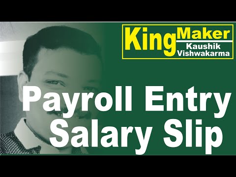 (12) How to Payroll in Tally.erp 9 II Kaushiksir "Kingmaker"