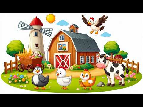 Old MacDonald Had A Farm - Nursery Rhyme for Kids | new 2024 | poem for kids 🐄🐖🐶🦆🐑