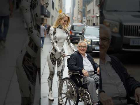 In the future, robots will help the elderly cross the road.  #robot