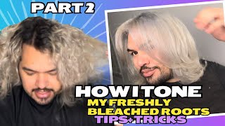 How I tone my Freshly bleached hair