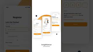 Creative & Modern UI design of Login and register screen.