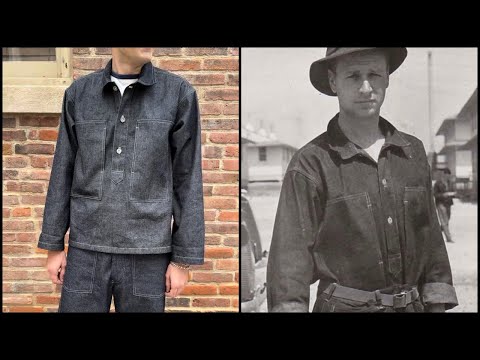 Sewing a Vintage 1930s Inspired Selvedge Denim Pullover Shirt