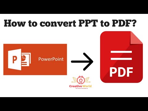 PPT to Pdf | PPT to Pdf conversion | Free PPT to Pdf conversion | How to convert PPT to Pdf