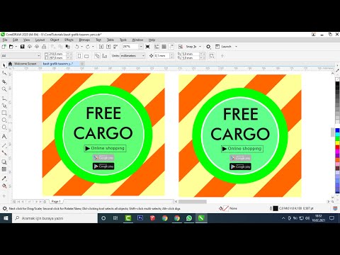 Intersect Tool (The easy way to learn Coreldraw is to make simple graphics)