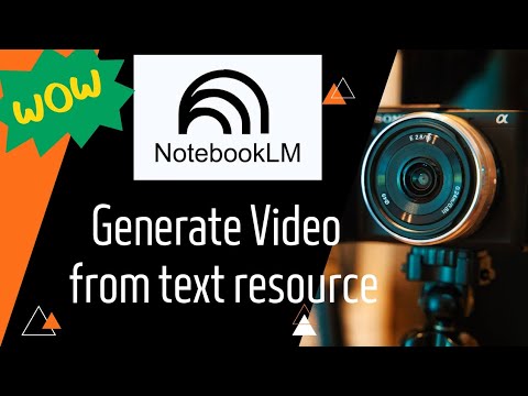 Video from Text l Google NotebookLM