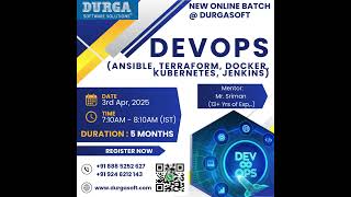 🔥 DevOps Masterclass | Learn Ansible, Docker, Kubernetes, Jenkins | New Batch @ Durgasoft 🚀