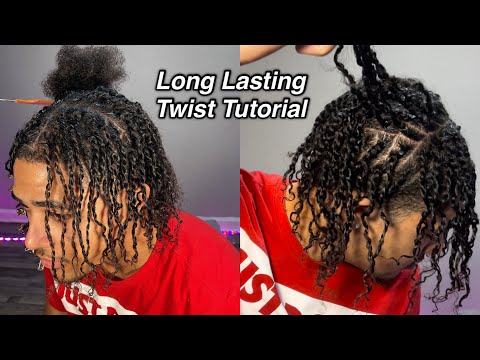 BEGINNER FRIENDLY: XSMALL TWO STRAND TWIST TUTORIAL ON MENS HAIR *Small Twist*