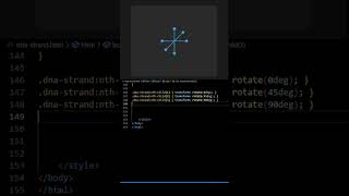 CSS DNA loader, no JS, pure pseudo magic! #shorts #cssloader