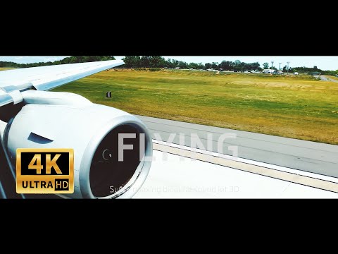 Soaring to Sleep with 3D Binaural Sound Airplane. (🎧 Best with Headphones)