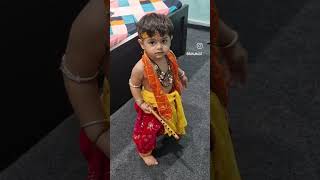 “Traditional dress for Kanha | CreativeMoms #CuttingAndStitching #desicrafts #indiancrafts