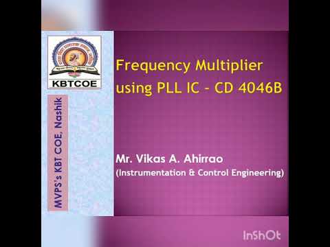 Frequency Multiplier using digital PLL CD 4046