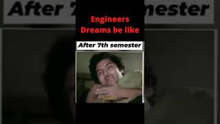 Engineers dreams be like🥺😭 #shorts #engineering #engineering memes #funnymoments