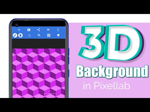 How to create 3D background in Pixellab - smartphone graphics design tutorials