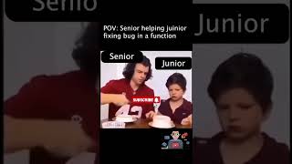 When Senior Helps Junior Fix the Bug 🤣 | Funniest Coding Meme Shorts #shorts #shortfeed #codingmeme